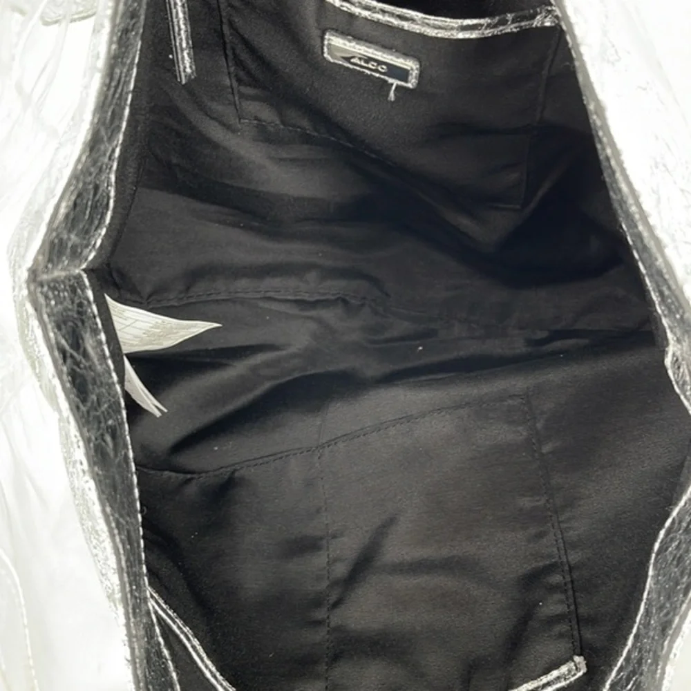 Aldo Clear and‎ Silver Beach Bag